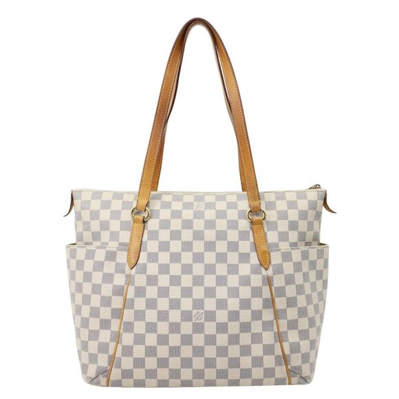 Louis Vuitton Totally MM Damier Azur Shoulder Bag White - Picture 1 of 14